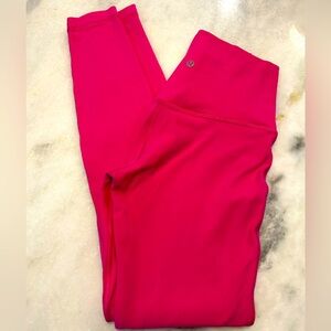 28 inch hot pink Lululemon Align leggings